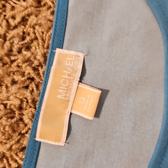 MICHAEL Kors Shift Dress Jersey Stretchy Paisley Knee Length 12 Large XL - Picture 3 of 5